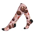 thumbnail image 1 of Compression Socks For Women And Men - Delicate Chocolate Ball Print Compression Socks Circulation For Workout, 1 of 2
