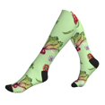 thumbnail image 1 of Compression Socks For Women And Men - Eggplant Chilies Onion Garlic Compression Socks Circulation For Workout, 1 of 2