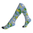 thumbnail image 1 of Compression Socks For Women And Men - Funny Banana Green Leaves Purple Compression Socks Circulation For Workout, 1 of 2