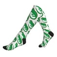 thumbnail image 1 of Compression Socks For Women And Men - Funny Cute Lizard Green_A Compression Socks Circulation For Workout, 1 of 2