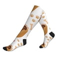thumbnail image 1 of Compression Socks For Women And Men - Funny Dachshund Hot Dog Print Compression Socks Circulation For Workout, 1 of 2