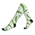 thumbnail image 1 of Compression Socks For Women And Men - Green Peas Print Compression Socks Circulation For Workout, 1 of 2