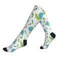 thumbnail image 1 of Compression Socks For Women And Men - Green Snail Fish Compression Socks Circulation For Workout, 1 of 2
