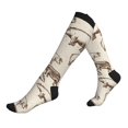 thumbnail image 1 of Compression Socks For Women And Men - Hand Drawn Cartoon Pig Compression Socks Circulation For Workout, 1 of 2