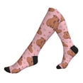 thumbnail image 1 of Compression Socks For Women And Men - Heart Capybara Compression Socks Circulation For Workout, 1 of 2