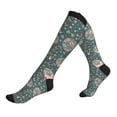 thumbnail image 1 of Compression Socks For Women And Men - Hedgehogs And Flowers Compression Socks Circulation For Workout, 1 of 2