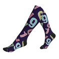 thumbnail image 1 of Compression Socks For Women And Men - Math Numbers Color Compression Socks Circulation For Workout, 1 of 2