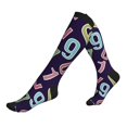 thumbnail image 1 of Compression Socks For Women And Men - Math Numbers Color Compression Socks Circulation For Workout, 1 of 2