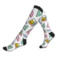 thumbnail image 1 of Compression Socks For Women And Men - Math Ruler Print Colorful Compression Socks Circulation For Workout, 1 of 2