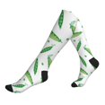 thumbnail image 1 of Compression Socks For Women And Men - Peas Green Compression Socks Circulation For Workout, 1 of 2