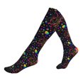 thumbnail image 1 of Compression Socks For Women And Men - Rainbow Jellyfishes Compression Socks Circulation For Workout, 1 of 2