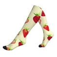 thumbnail image 1 of Compression Socks For Women And Men - Red Strawberry A Compression Socks Circulation For Workout, 1 of 2