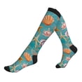 thumbnail image 1 of Compression Socks For Women And Men - Starfish Seahorse Scallops Compression Socks Circulation For Workout, 1 of 2