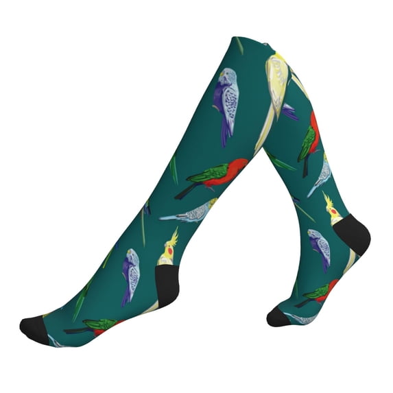 Compression Socks For Women And Men - Tropical Toucan Cute Parrot Compression Socks Circulation For Workout