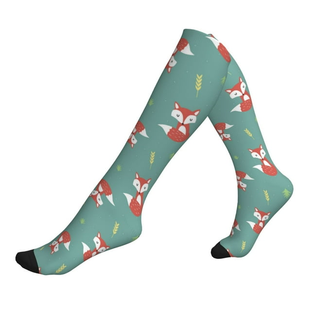 Compression Socks For Women And Men - Wheaten Fox Print Compression ...