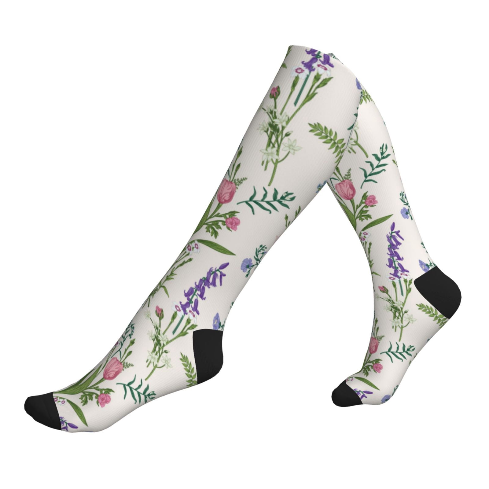 Compression Socks For Women And Men - Wisteria Flower Compression Socks ...