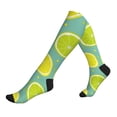 thumbnail image 1 of Compression Socks For Women And Men - Yellow Lemon Compression Socks Circulation For Workout, 1 of 2