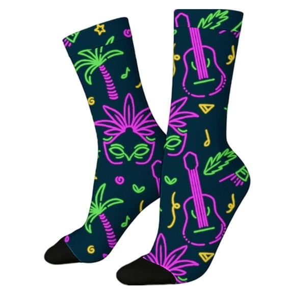 Compression Socks For Women Cute Animal Patterned Knitted Mid-Calf Socks Soft Comfortable One Size Size Stockings For Women