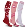 thumbnail image 1 of Compression Socks Knee High - Made for Running, Athletics and Pregnancy - 3 Pair, 1 of 7