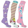 thumbnail image 1 of Compression Socks Knee High - Made for Running, Athletics and Pregnancy - 3 Pair, 1 of 7