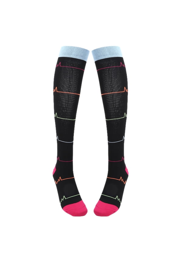 Compression Socks, Running Compression Socks S/M 1 Pair  For Running For Riding For Mountaineering Black Flash