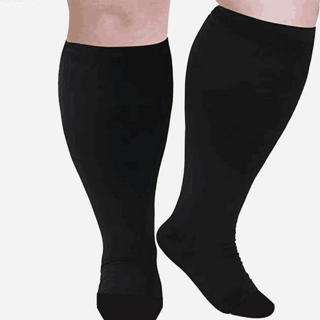 Compression Socks Stockings Knee High Womens Mens 20-30 mmHG Plus Size