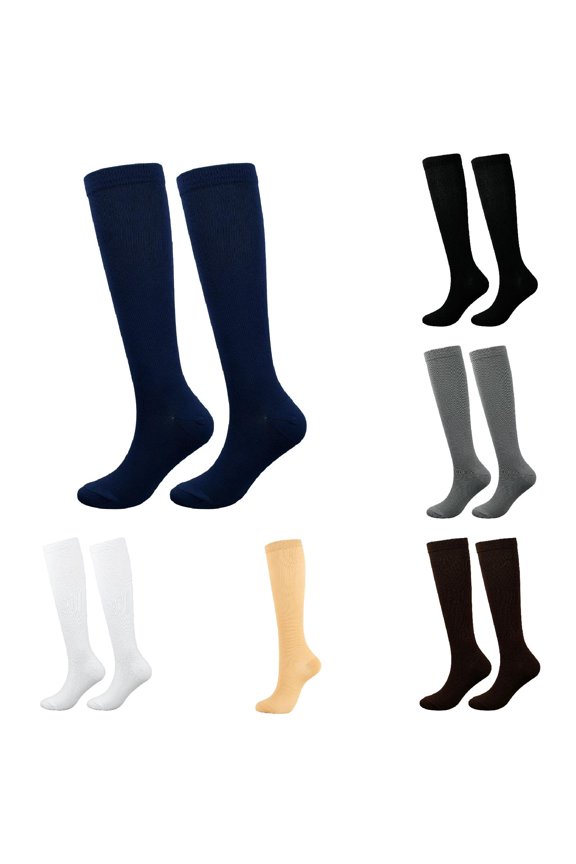 Socks for Women 6 Pairs Socks Women and Men Circulation Best for Running Travel Recovery & Flight Socks Winter Fall Womens Socks