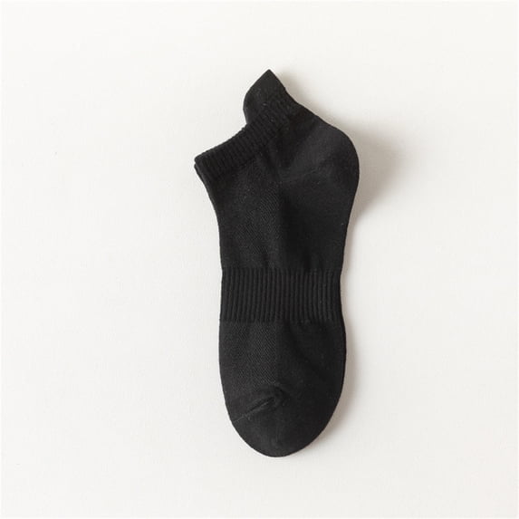Flat Cap For Men Ankle Socks, Thin Cotton Athletic Running Socks, Low Cut No Show With Heel Tab, Breathable Mesh Design, Black One Size, Size One Size