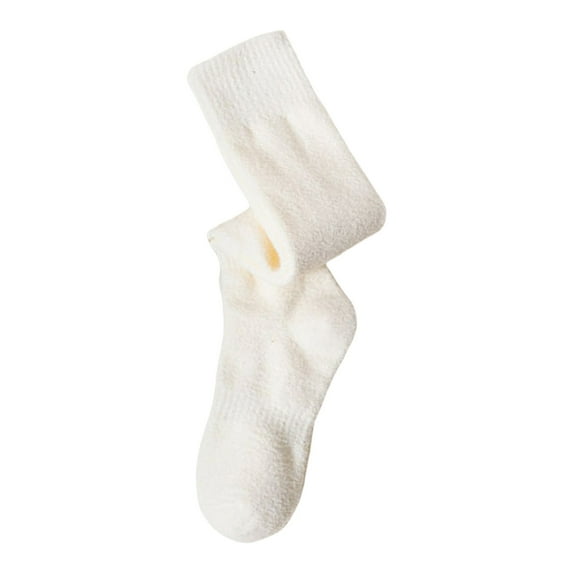 Compression Socks for Women - Fall Winter Thick Thermal Long Socks, Solid Color Simple Soft Comfort, Socks for Indoor Outdoor Use & Maternity Essentials