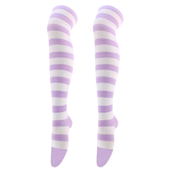 Socks for Women High Long Stockings for Womens Over Knee Socks Cosplay Party Costumes Socks Knee High Long Striped Stocking Winter Fall Womens Socks