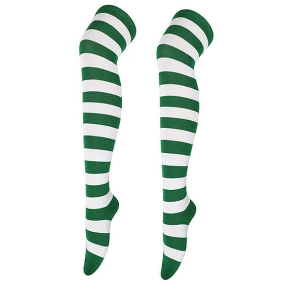 Socks for Women High Long Stockings for Womens Over Knee Socks Cosplay Party Costumes Socks Knee High Long Striped Stocking Winter Fall Womens Socks