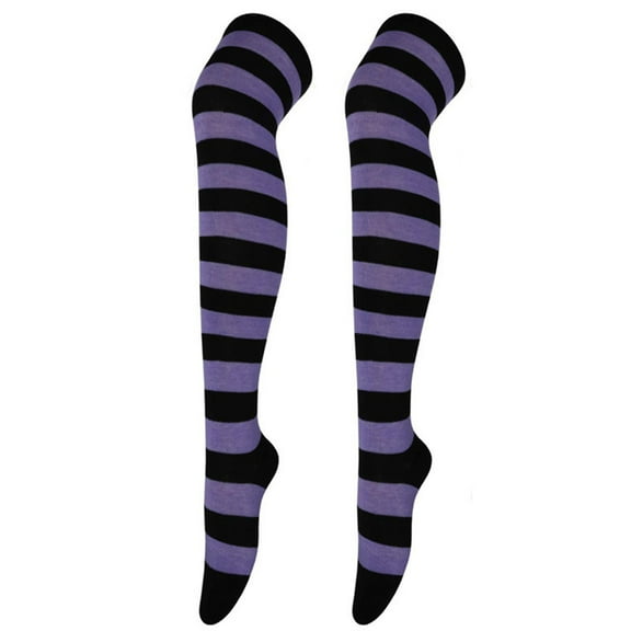 Socks for Women High Long Stockings for Womens Over Knee Socks Cosplay Party Costumes Socks Knee High Long Striped Stocking Winter Fall Womens Socks