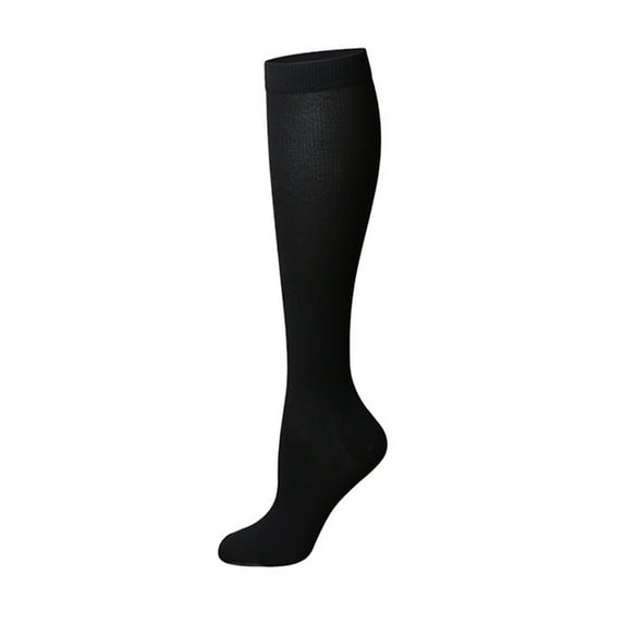 Compression Socks for Women, Ladies' Fashion Leisure Sports Compression Socks Outdoor Cycling Running Long Leg Pressure Socks Boat Socks, Socks(Black,L)