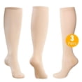 thumbnail image 1 of Compression Socks for Women and Men, CaiDieNu 3 Pairs Womens Compression Socks 20-30 mmHg, Knee High Compression Socks for Running, Nurse, Pregnancy and Travel, 1 of 9