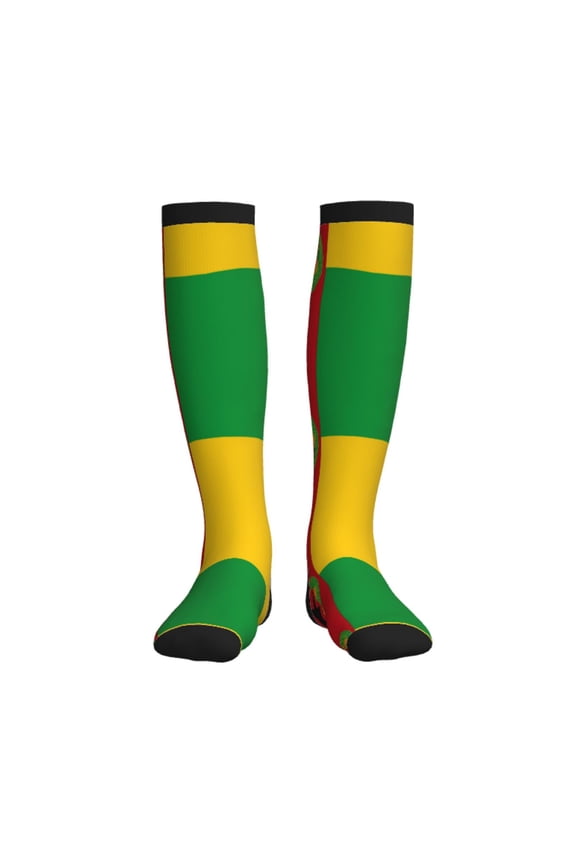 Compression Socks Women Men Cape Verde Flag Knee High Support Circulation Socks for Running Travel