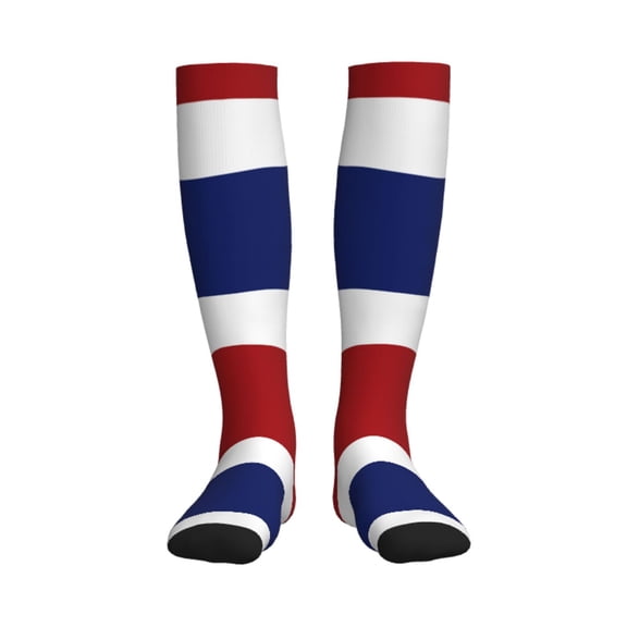 Compression Socks Women Men Dutch Flag Knee High Support Circulation Socks for Running Travel