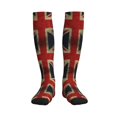 thumbnail image 1 of Compression Socks Women Men Union Jack Flag Knee High Support Circulation Socks for Running Travel, 1 of 8