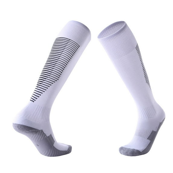 Compression Socks for Men Over the Calf Casual Color-Block Stretchy Breathable Athletic Workout Running Hiking Cycling Long Tube-Sock Clearance