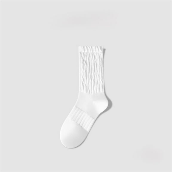 Compression Socks for Men Ruffle Socks Thigh High Socks (Uniform Size 3 Pairs)