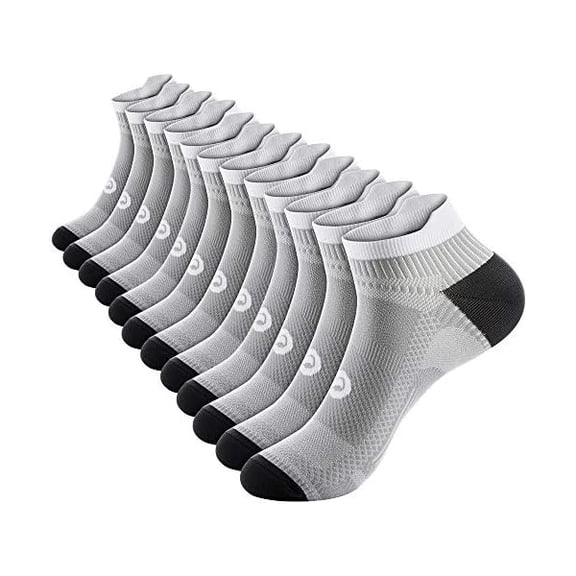 Compression Socks for Men & Women, 2/4/6 Pairs Ankle Running Socks with Arch Support, Ankle Support, Plantar Fasciitis