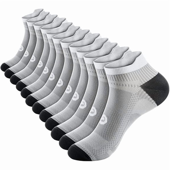 Compression Socks for Men & Women, 2/4/6 Pairs Ankle Running Socks with Arch Support, Ankle Support, Plantar Fasciitis