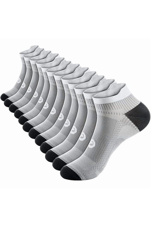 Compression Socks for Men & Women, 2/4/6 Pairs Ankle Running Socks with Arch Support, Ankle Support, Plantar Fasciitis