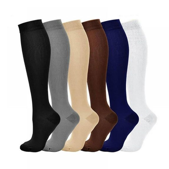 Compression Socks for Men & Women - Compression Stockings for Circulation - Closed Toe Opaque Knee