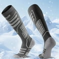 thumbnail image 1 of Compression Socks for Men Women Moisture-Wicking Casual Color Block Over-the-Calf Breathable Thermal Athletic Workout Running Long Boot Sock, 1 of 5
