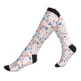 thumbnail image 1 of Compression Socks for Men Women -Scandinavian Alphabet Knee High Compression Stockings for Men Women, 1 of 5