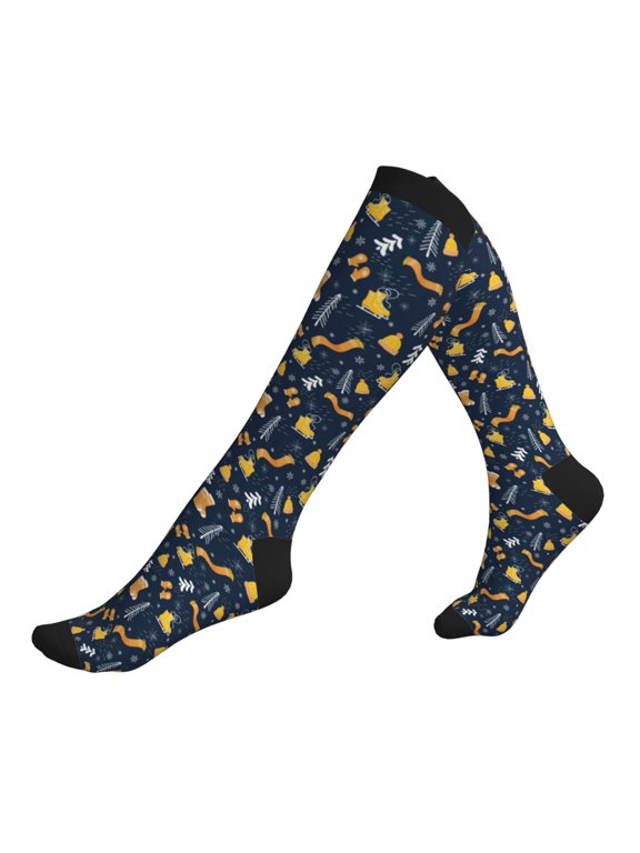 Compression Socks for Men Women -Scarf Ski Shoes Sock Knee High Compression Stockings for Men Women