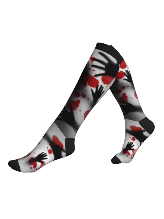 Compression Socks for Men Women -Shadows Behind Knee High Compression Stockings for Men Women