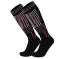 thumbnail image 1 of Compression Socks for Men Woolen Over-the-Calf Stretchy Slim Casual Color Block Thermal Warm Athletic Hiking Skiing Long Boot Sock, 1 of 3