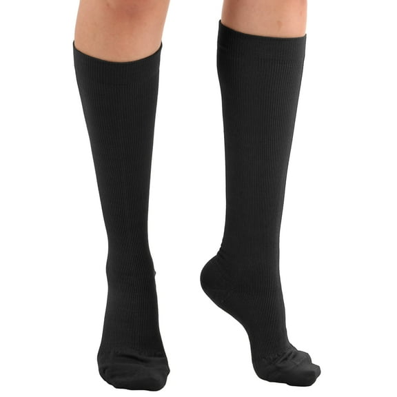 Compression Socks for Pregnant Women by Absolute Support 20-30mmHg Black Medium