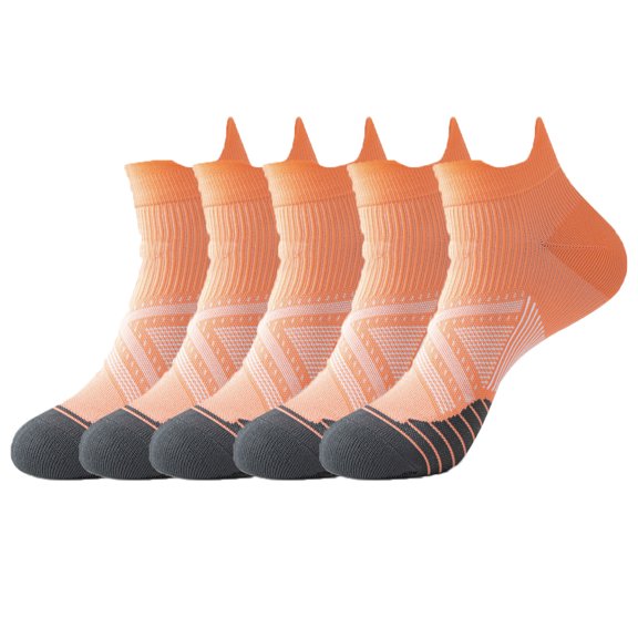Compression Socks for Unisex Men and Women , Ankle Soft Moisture-Wicking Socks , Athletic Cushioned Low Cut Running Socks for a Secure Fit - 7 Pairs
